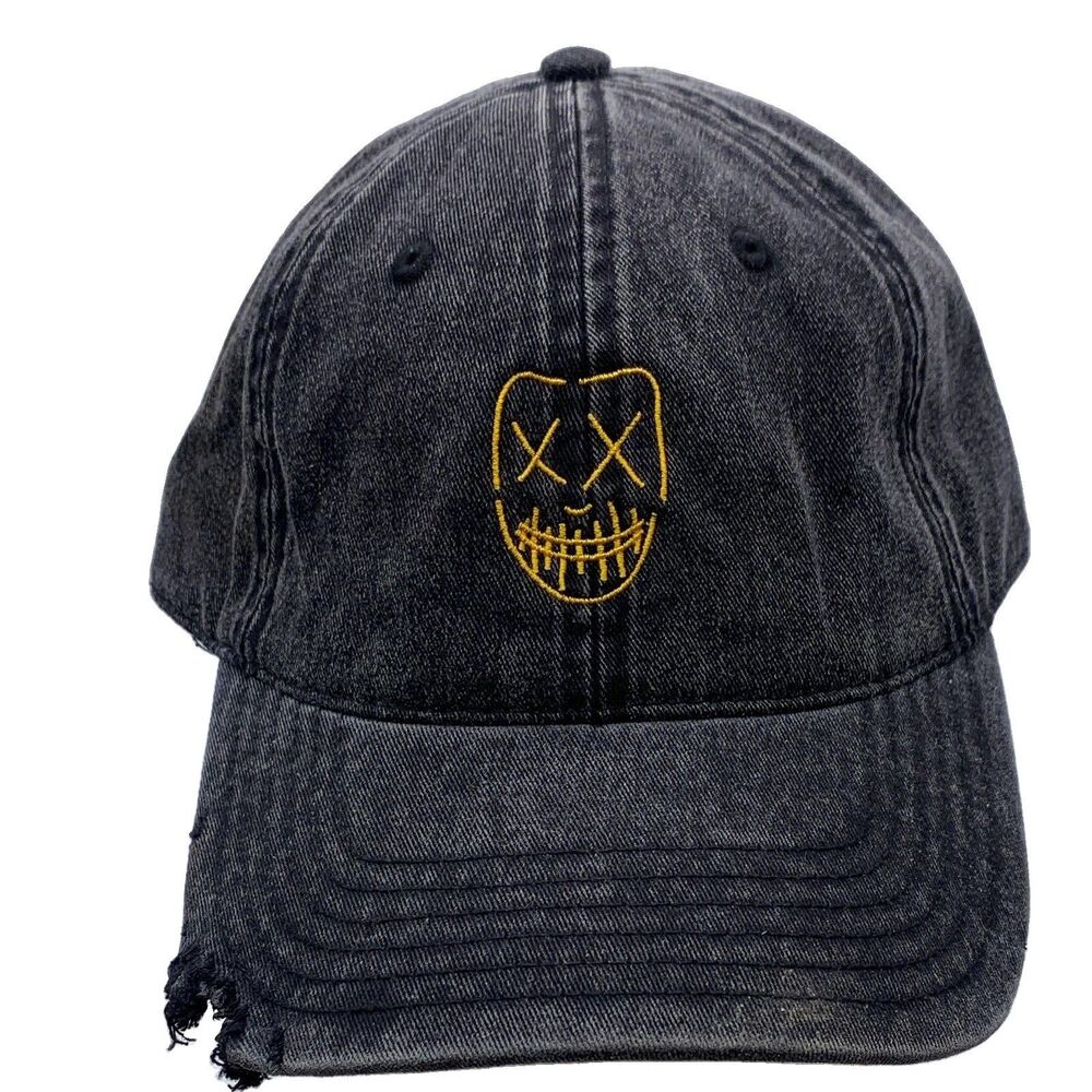 SOKOLOV Embroidered Yellow OTTO Black Adjustable Baseball Cap Logo One Size